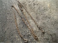 16ft Tow Chain W/2 Hooks   Link - 1 1/4 x 1 3/4