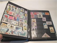 STAMP ALBUM WITH VINTAGE STAMPS