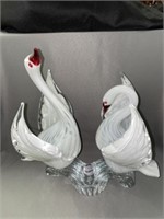 Sardinia Art Crystal Swans