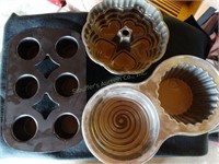 Muffin pan & 2 Wilton bake pans