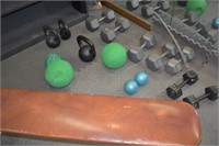 DUMB & BELL WEIGHTS WITH BENCH