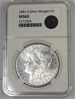 1881-S MS-63 Silver Morgan Dollar