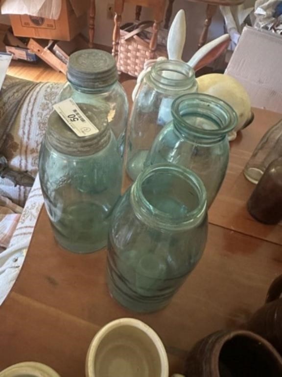 Five Canning Jars