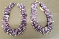 Pair of Amethyst Necklaces.