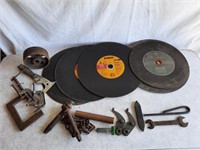 14" Dewalt/Marita Discs,  Assorted Clamps, Tools