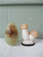 Onyx / stone mushroon and egg