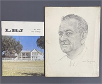 Lyndon B Johnson Portrait & Ranch Book