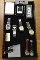 Wristwatches, Lighters, Pocket Knife: