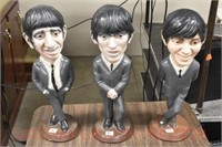 (3) Beatles Statuary Figures: