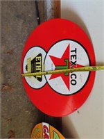 TEXACO PORCELAIN TWO SIDE GAS SIGN