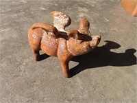 CAST IRON FLYING PIG