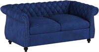 Christopher Knight Home Loveseat Sofa-Navy Blue