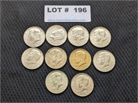 10-1968 Kennedy Silver/Clad Half Dollars