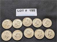 10-1968 Kennedy Silver/Clad Half Dollars