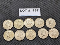 10-1967 Kennedy Silver/Clad Half Dollars