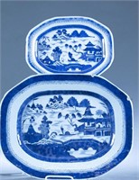 2 Chinese Export porcelain platters.