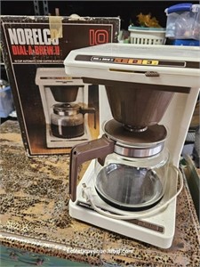Norelco Vintage Coffee Maker in Orig. Box