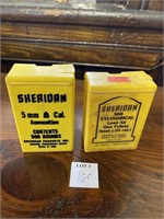 (2) BOXES OF SHERIDAN 5MM CAL. LEAD AIR GUN