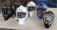 6 Adult Goalie Masks Most Appear Sz L
