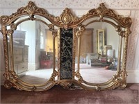 Mid Century Modern French Rococo Style Mirror