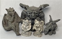 Miniature Stone Gargoyle Garden Statues 
Approx