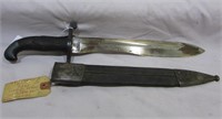 1907 Spanish Bolo Artillery Knife and Scabbard.