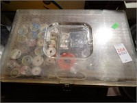 SEWING BOXES W/CONTENTS