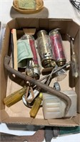 miniature, brass, fire, extinguishers, and