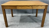 Oak One Drawer Writing Desk