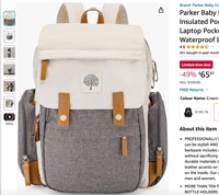 Parker Baby Diaper Backpack - Insulated Pockets