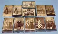 11pc. Victorian Musical Group Cabinet Card Photos