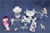 Collection of Hand Blown Mini Glass Figurines