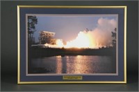 NASA Test Firing and Electric Rover. 2 Framed.