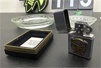 Vintage Zippo Lighter and Ash Trays