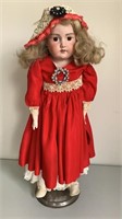 25" Armand Marseille Floradora leather body doll