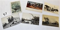 Postcards with steam engines, Case hill climb,