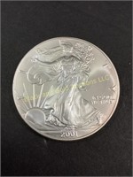 2001 American Eagle silver dollar