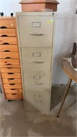 4 drawer filing cabinet, 15”x25”x52”