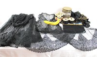 Black Lace Mourning Fabrics & Knitting Ribbon