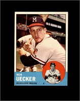 1963 Topps #126 Bob Uecker EX to EX-MT+