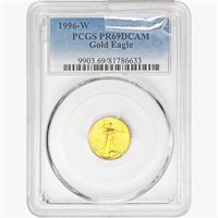 1996-W US 1/10oz. Gold $5 Eagle PCGS PR69 DCAM
