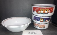 Corelle Red / Green Serving Bowls & More