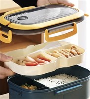 New bento style lunch box with food down handle.