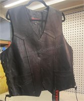 EVENT Biker Leather Vest W/ Tags