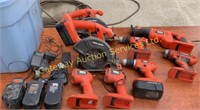 Black & Decker battery operated  tools