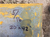 5/16" 20x42 Steel Plate