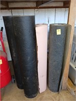 2 ROLLS OF TAR PAPER & ROLL OF ROOFING PAPER