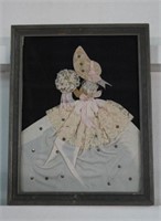 ANTIQUE VICTORIAN "Ribbon  11" X 13.5"