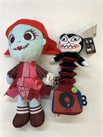 2 New Disney Tim Burton's 16" Plush & Animated