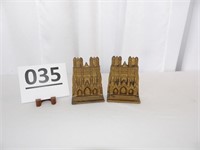 Pair of Cathedral of Notre Dame Book Ends